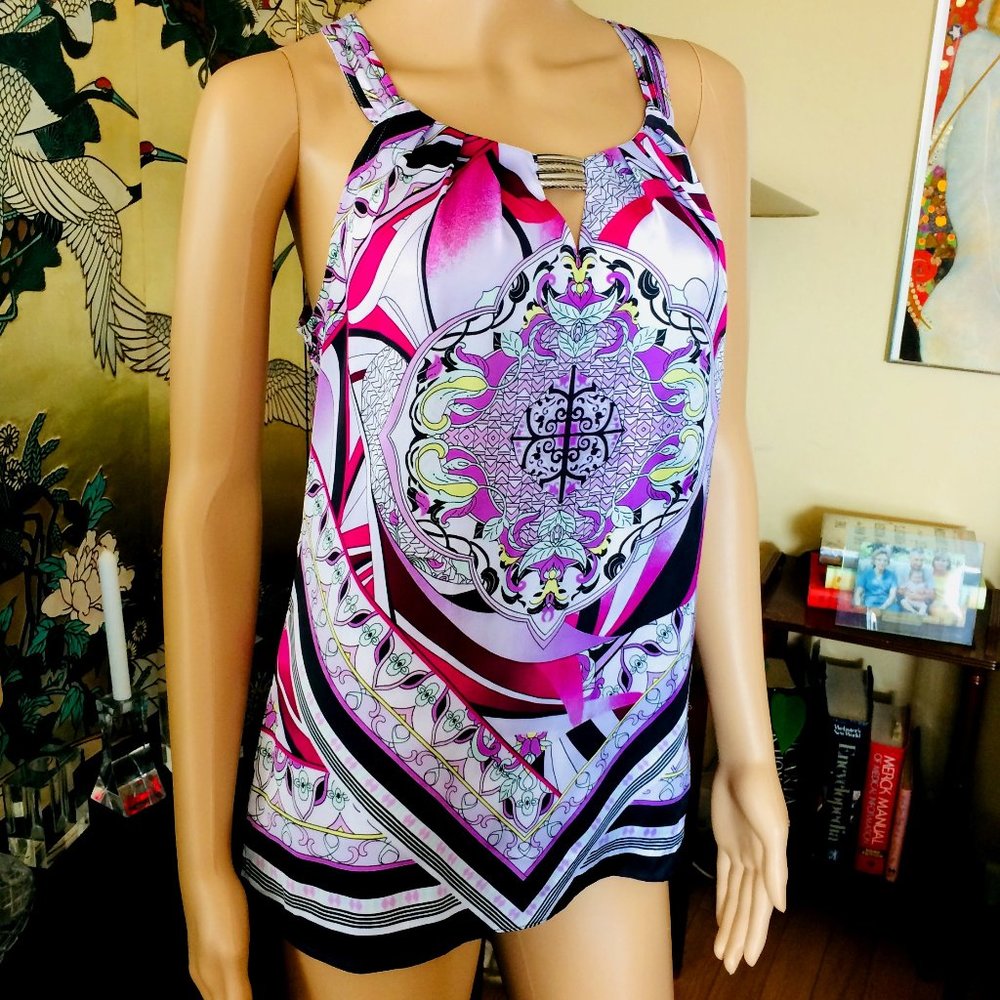 WHBM Multi Colored Top, Size 4